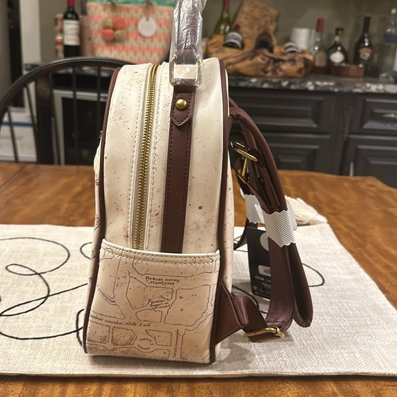 HARRY POTTER women’s Our Universe Harry Potter Marauders Map Mini Backpack - Picture 7 of 16